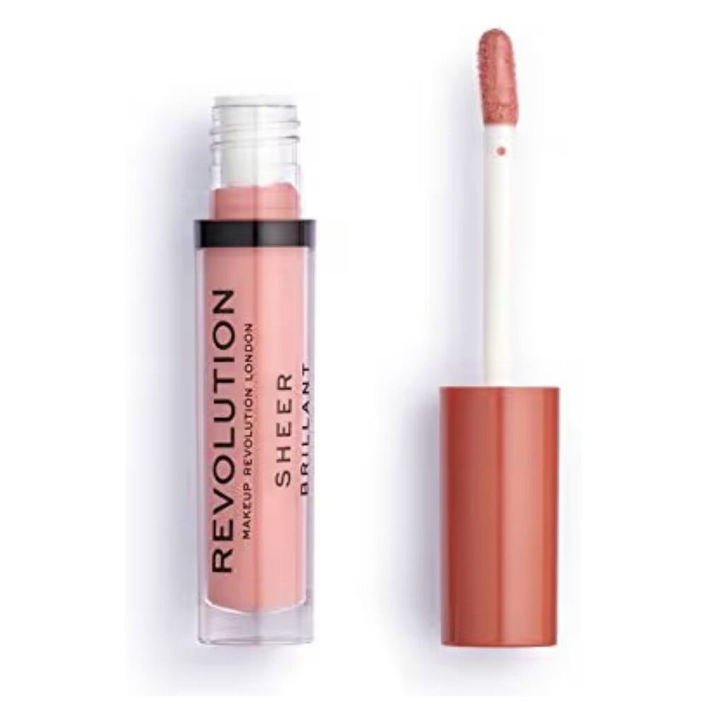 Makeup Revolution Beauty SHEER BRILLANT Lip Gloss #109 SHEER FEATURED Sealed